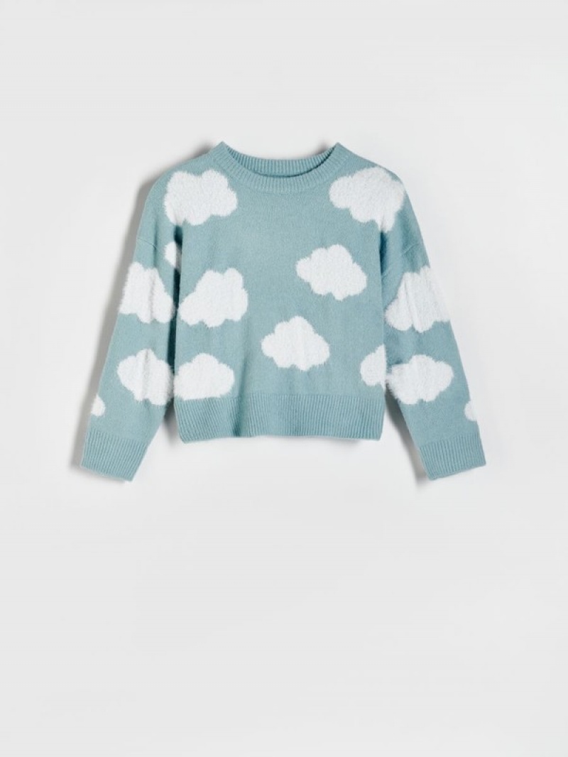 Reserved Patterned Pullover Mädchen Mehrfarbig | LAI-318042