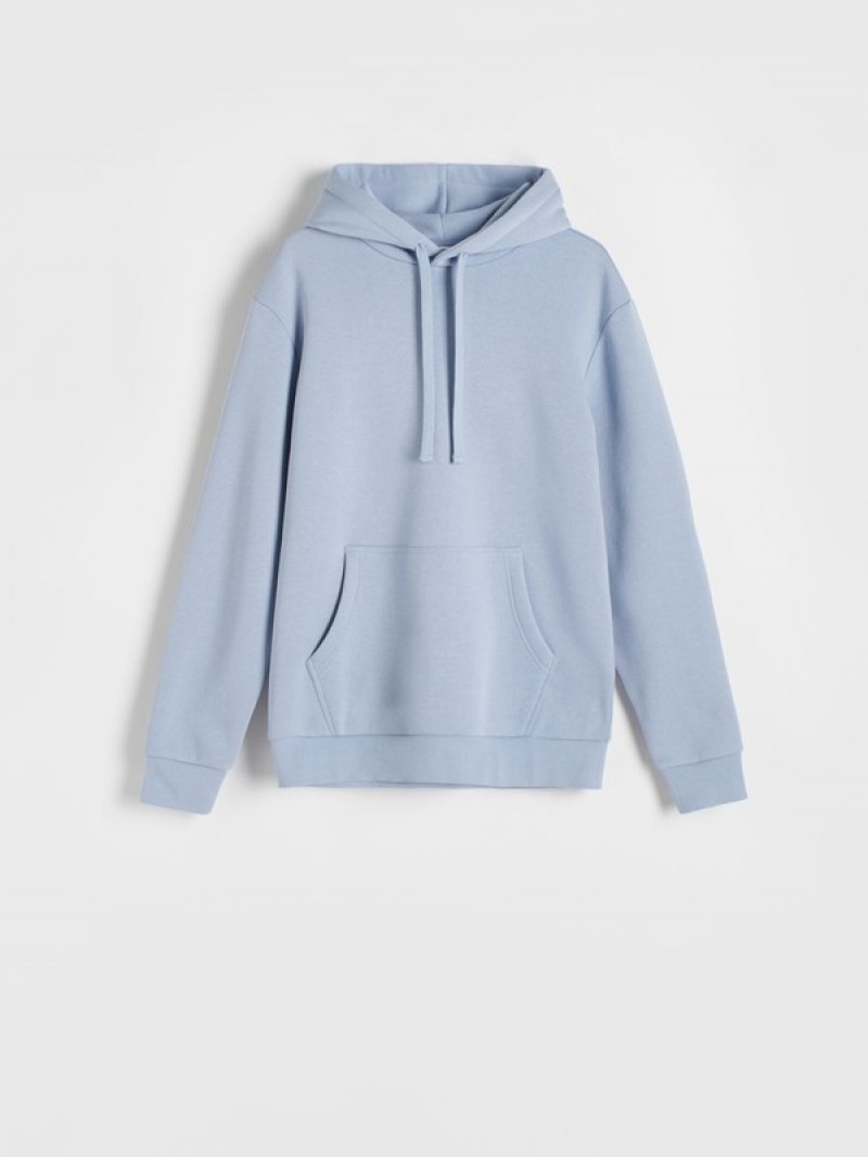 Reserved Plain Sweatshirts Herren Blau | IZF-207168