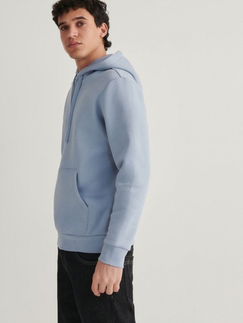 Reserved Plain Sweatshirts Herren Blau | DTN-894076