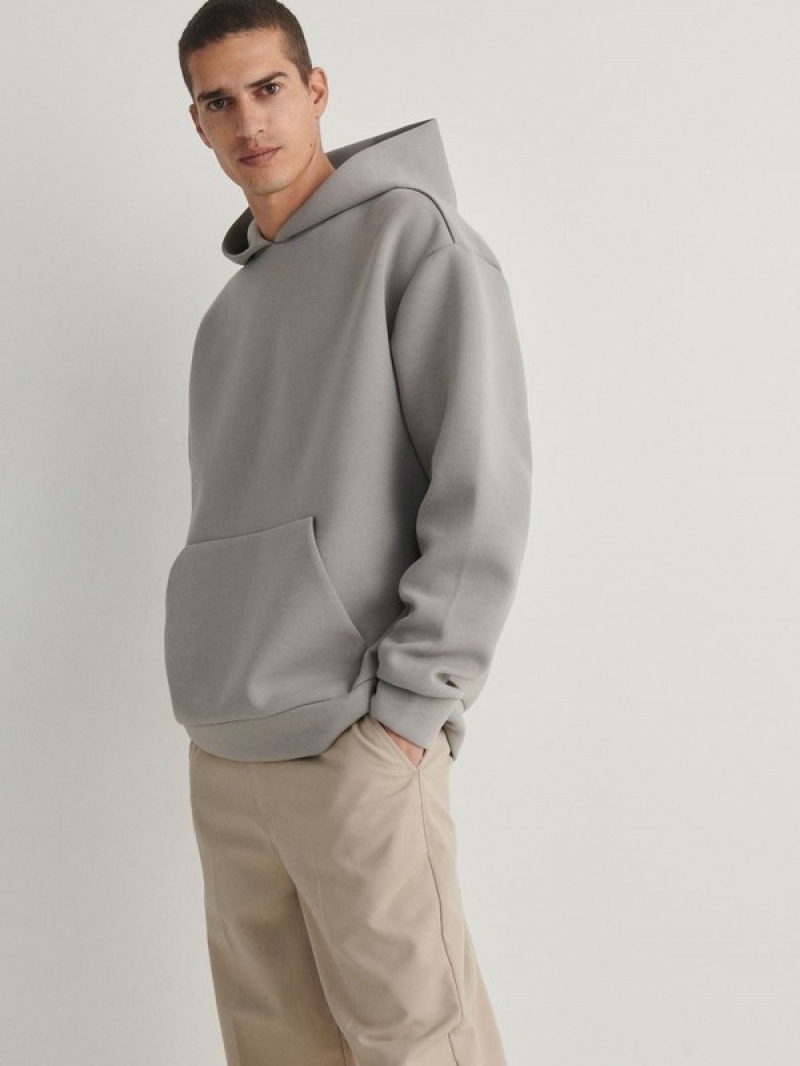 Reserved Plain Sweatshirts Herren Hellgrau | PGC-204158