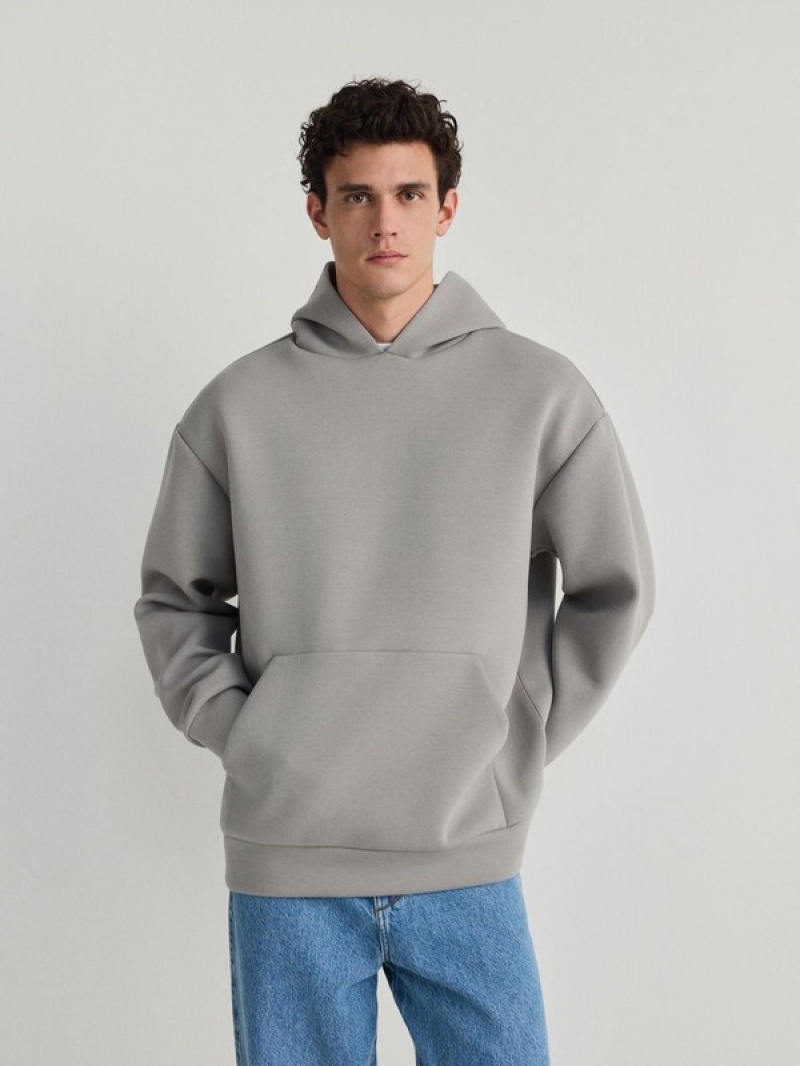 Reserved Plain Sweatshirts Herren Hellgrau | BLA-123476