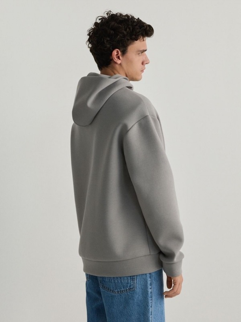 Reserved Plain Sweatshirts Herren Hellgrau | BLA-123476