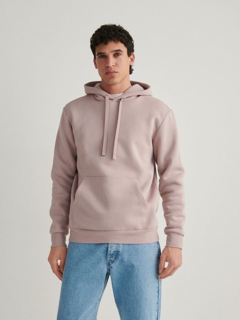 Reserved Plain Sweatshirts Herren Rosa | QOJ-629734