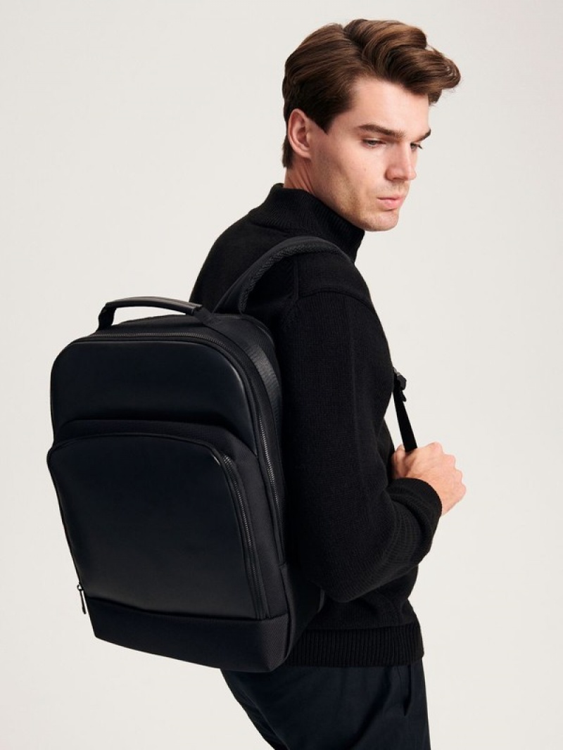 Reserved Plainhandle Taschen Herren Schwarz | QZB-602714