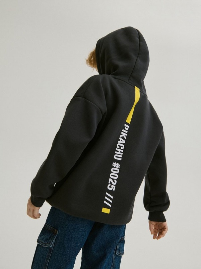 Reserved Pokémon Oversized Pullover Jungen Dunkelgrau | TLP-093461