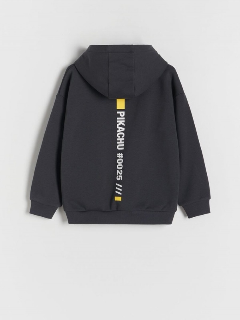 Reserved Pokémon Pullover Jungen Dunkelgrau | UOQ-074392