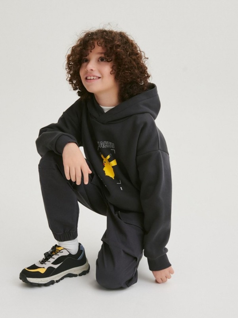 Reserved Pokémon Pullover Jungen Dunkelgrau | UOQ-074392