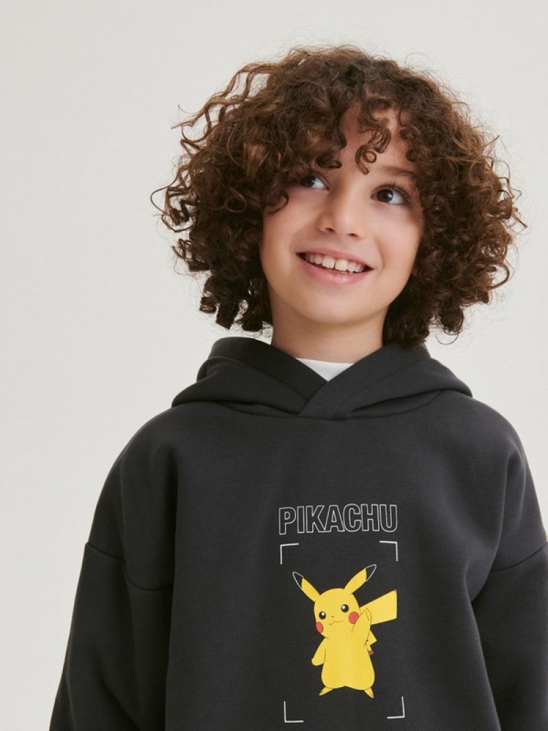 Reserved Pokémon Pullover Jungen Dunkelgrau | UOQ-074392