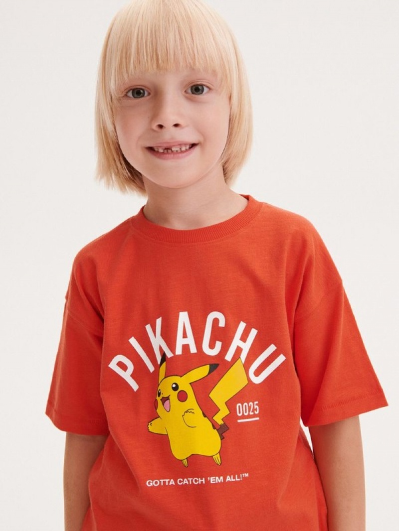 Reserved Pokémon T-shirts Jungen Rot | AMC-548320