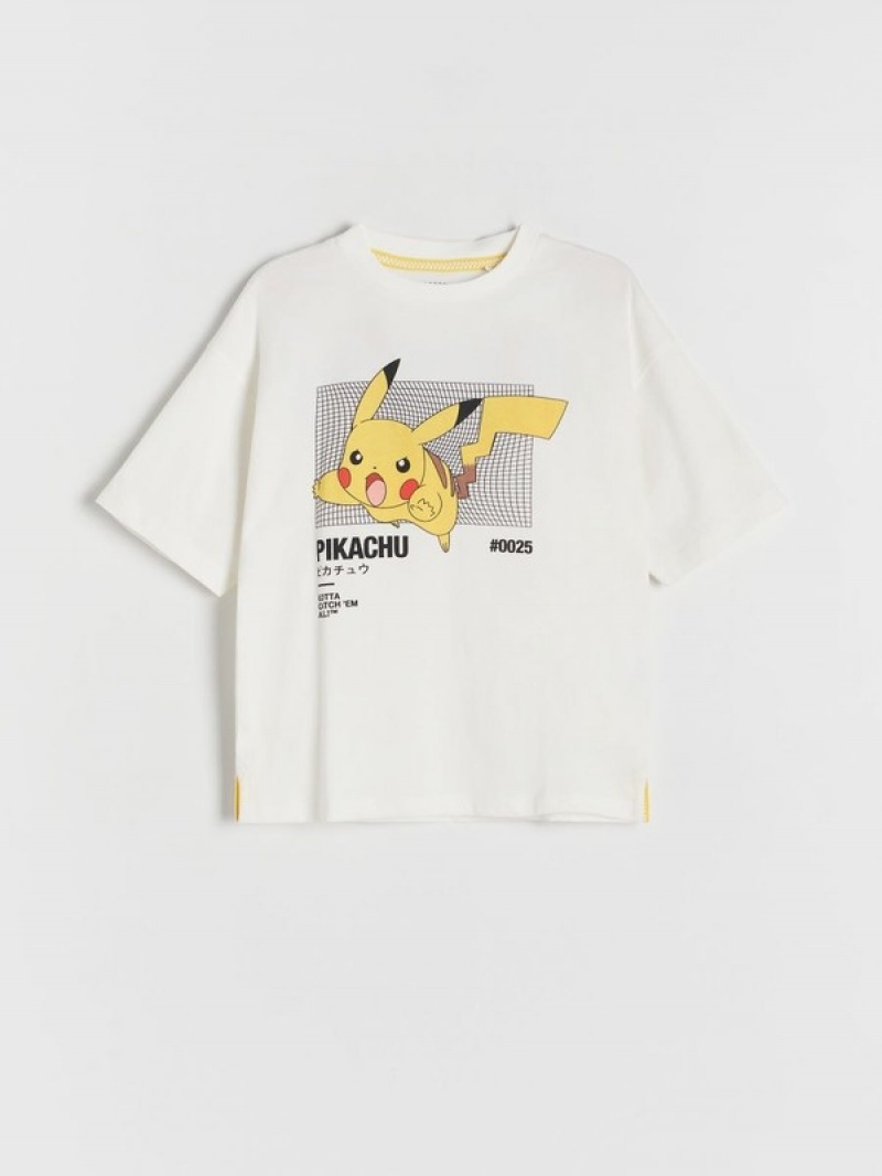 Reserved Pokémon T-shirts Jungen Weiß | DAH-413798