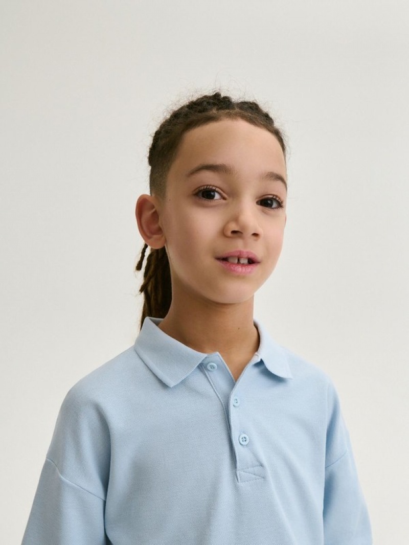 Reserved Polo T-shirts Jungen Blau | TVX-784039