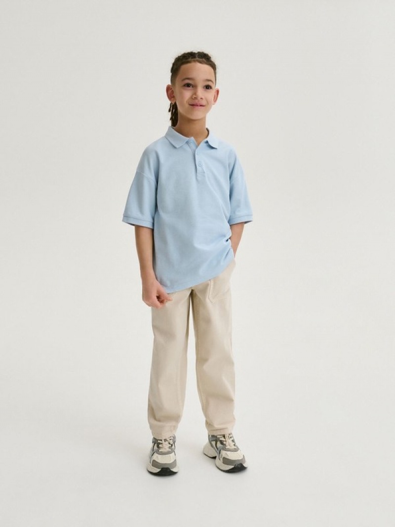 Reserved Polo T-shirts Jungen Blau | TVX-784039