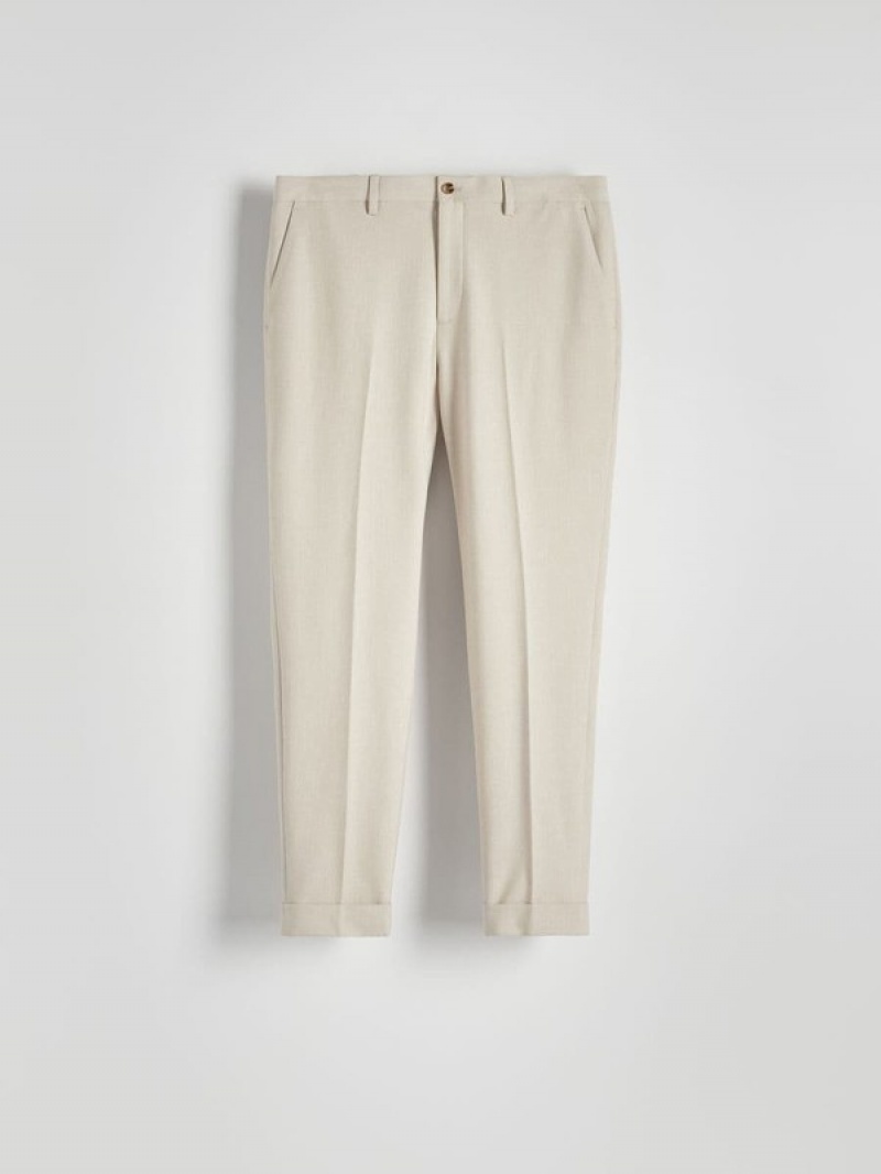 Reserved Pressed Crease Hosen Herren Beige | RDA-291780