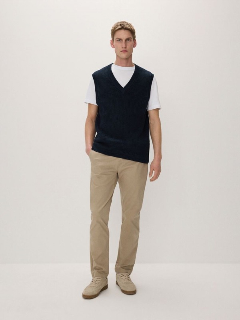 Reserved Pullover Vests Herren Navy | EDO-840392