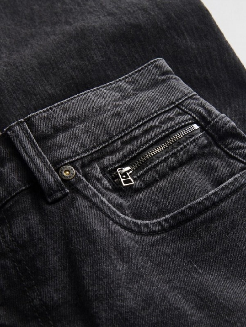 Reserved Regular Cargo Jeans Herren Schwarz | NHW-031967