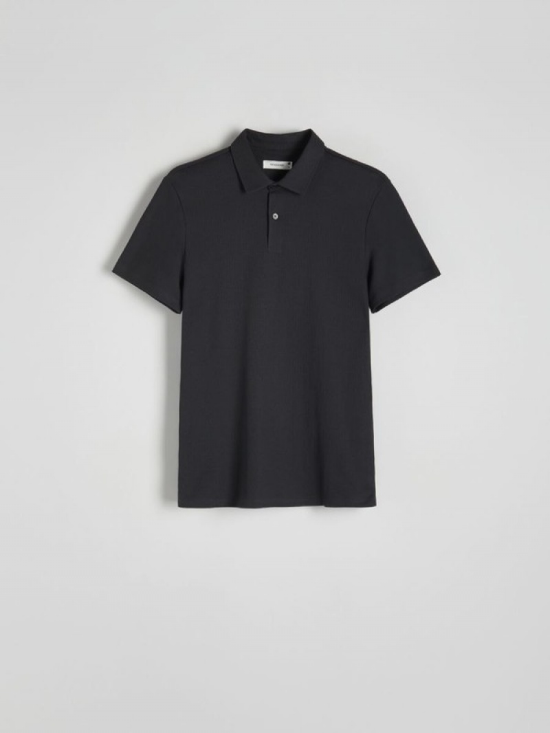 Reserved Regular Fit Polo Shirts Herren Dunkelgrau | ZDK-036251