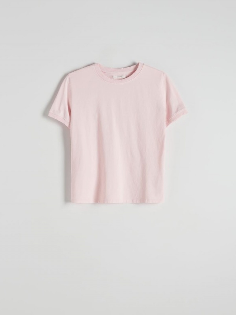 Reserved Regular Fit T-shirts Damen Rosa | VHI-957038