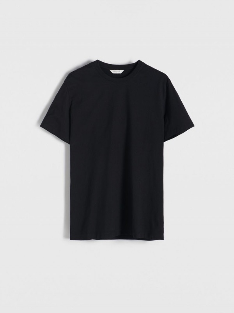 Reserved Regular Fit T-shirts Herren Schwarz | EXH-915746