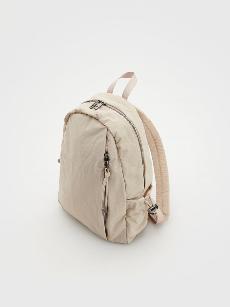 Reserved Rucksack Taschen Damen Beige | VAJ-935281