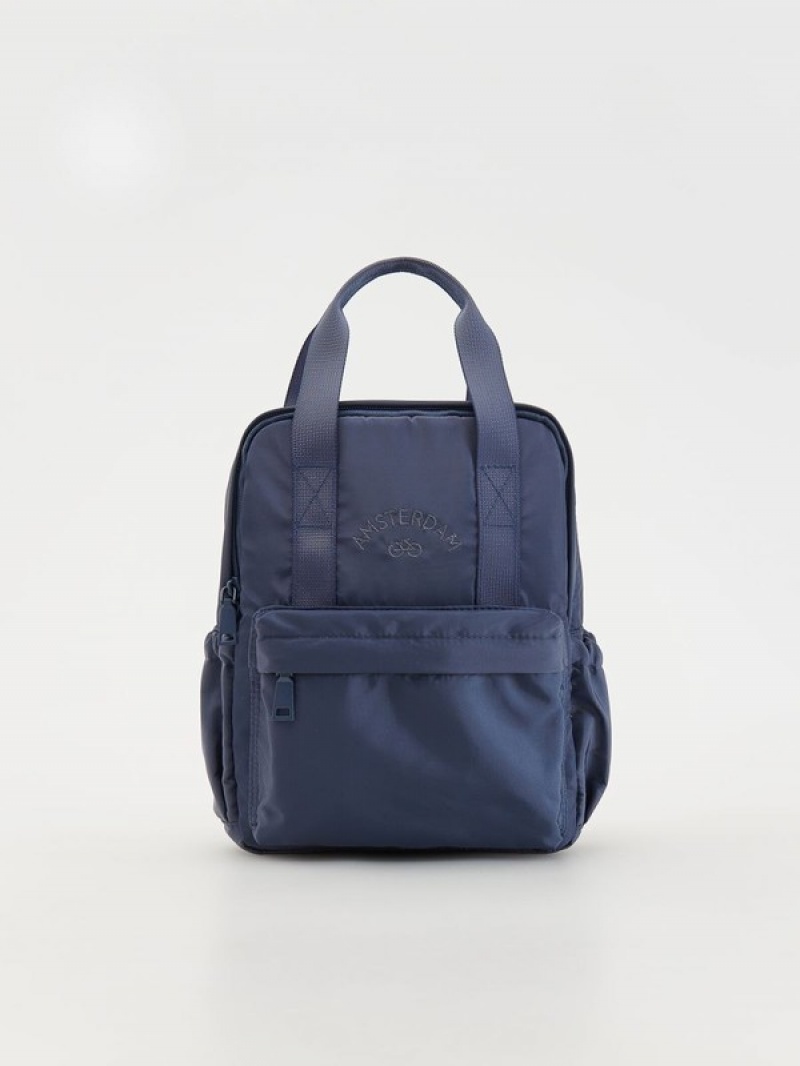 Reserved Rucksack Taschen Mädchen Navy | GHD-534026