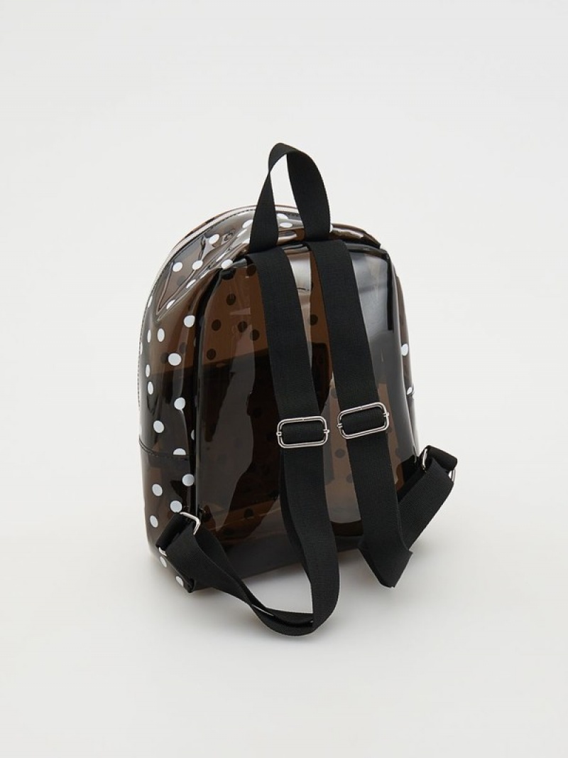 Reserved Rucksack Taschen Mädchen Schwarz | ZQR-460153