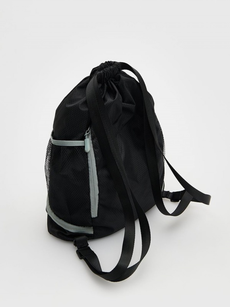 Reserved Rucksack Taschen Mädchen Schwarz | JGH-324865