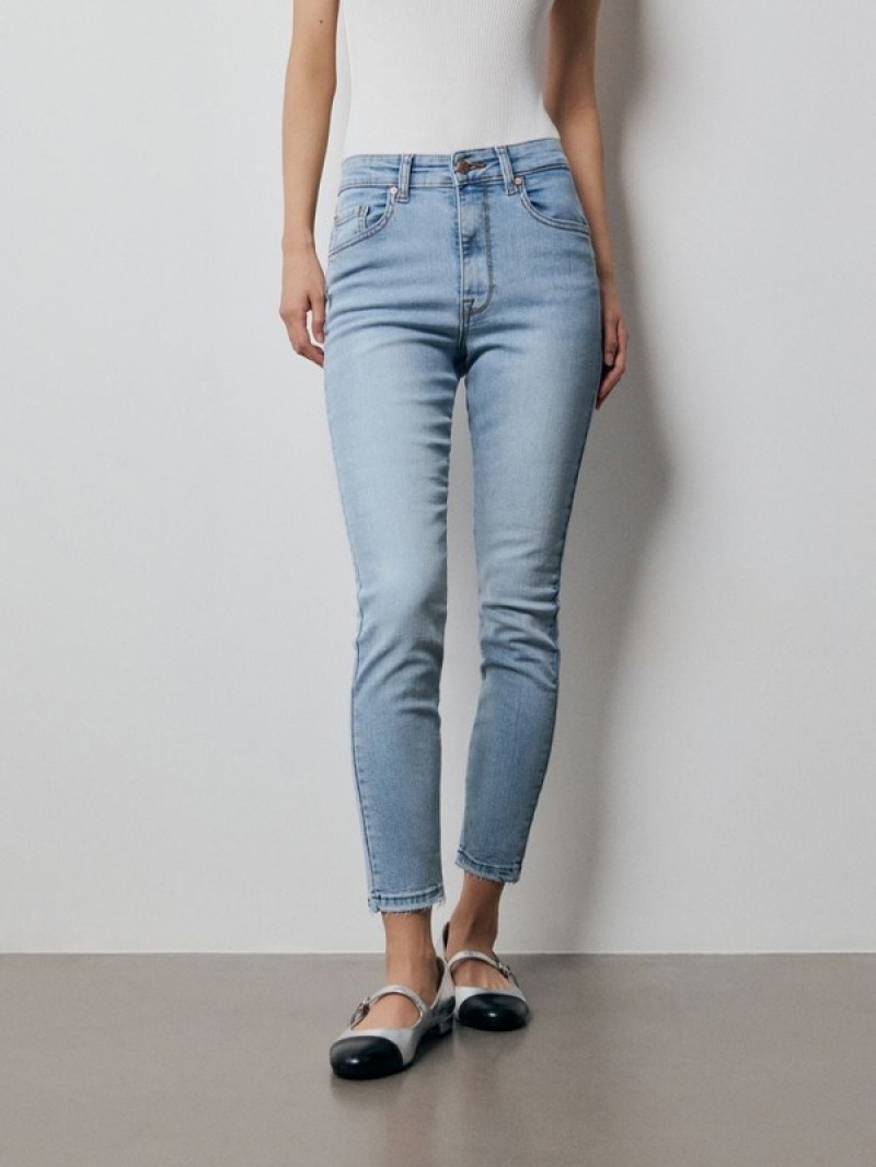 Reserved Sculpt Jeans Damen Blau | WJU-530861