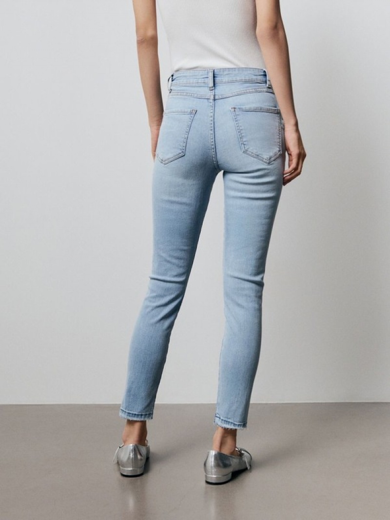 Reserved Sculpt Jeans Damen Blau | WJU-530861