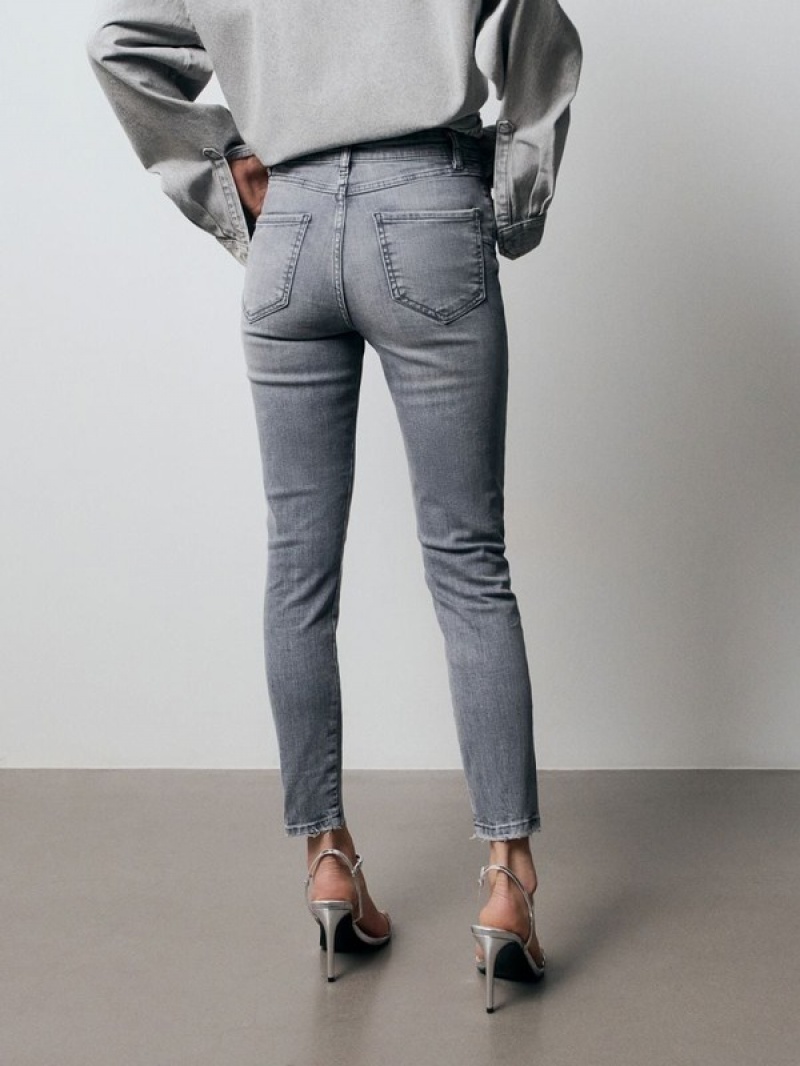 Reserved Sculpt Jeans Damen Hellgrau | XBO-932684