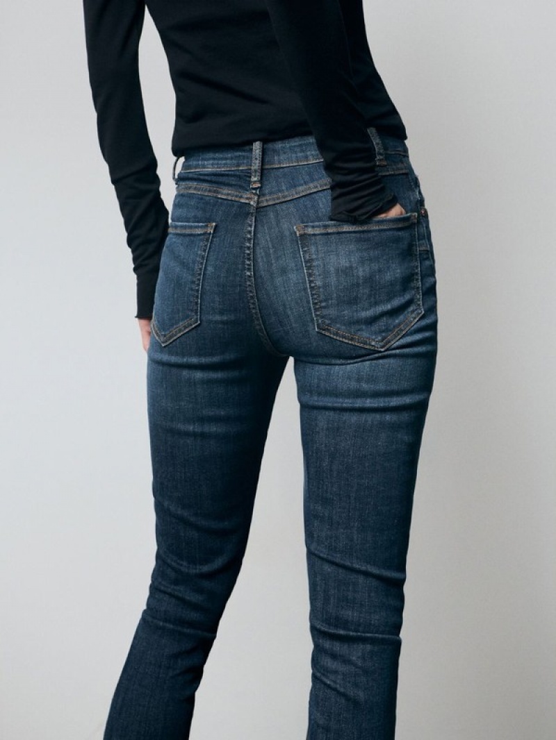 Reserved Sculpt Jeans Damen Navy | EBA-982370