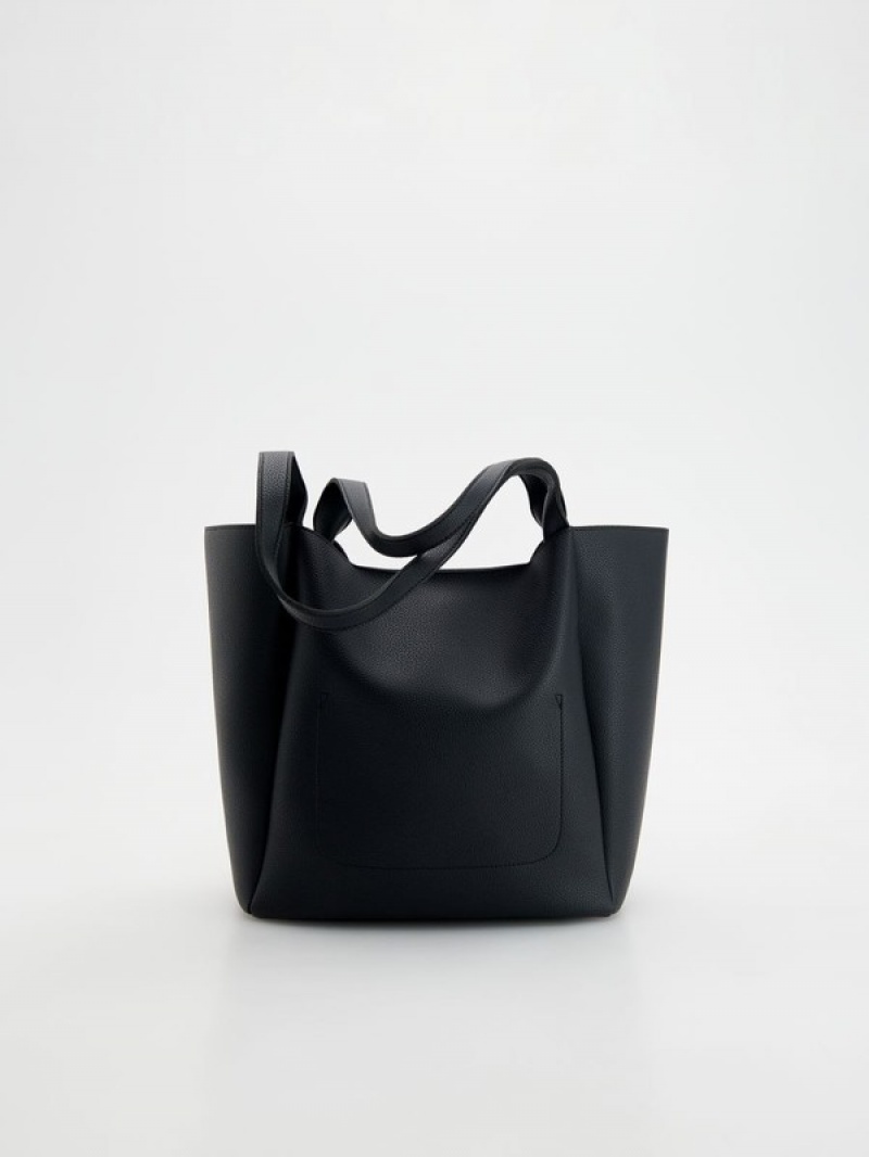 Reserved Shopper Taschen Damen Schwarz | HDX-057862