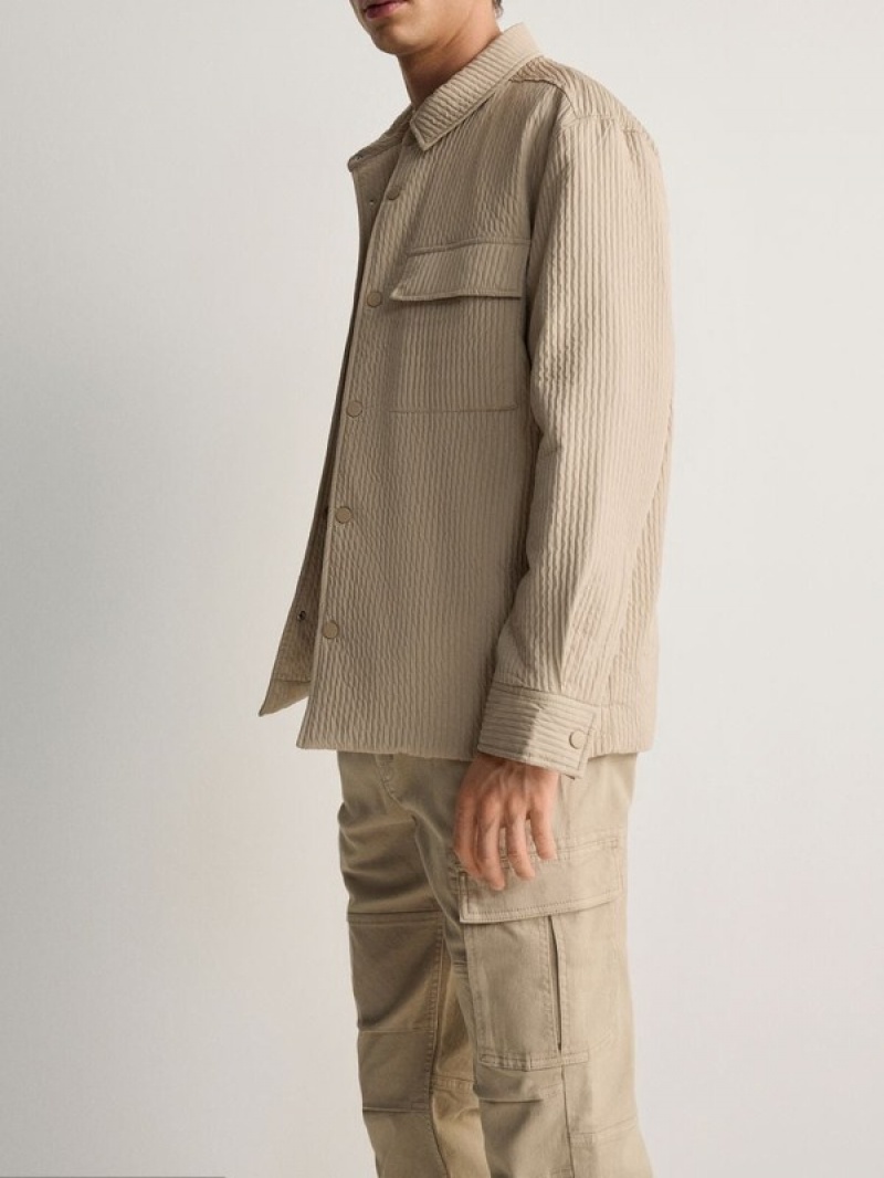 Reserved Slim Cargo Hosen Herren Beige | FLC-679410