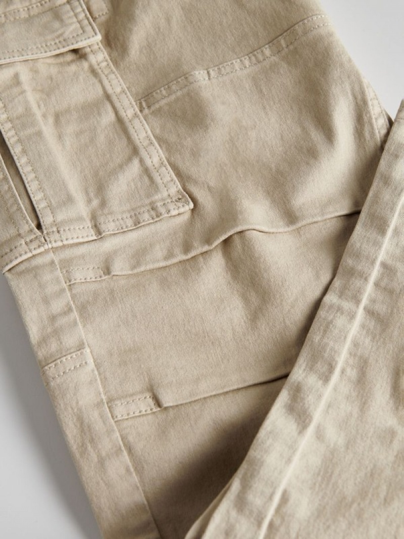 Reserved Slim Cargo Hosen Herren Beige | FLC-679410