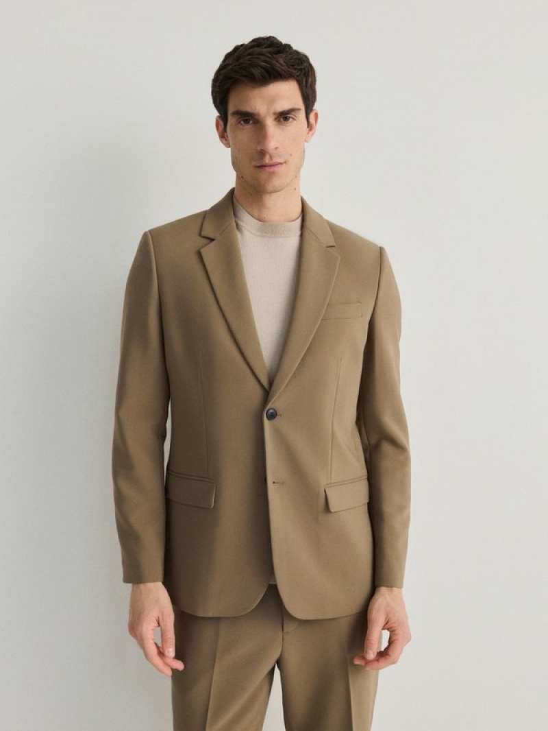 Reserved Slim Fit Anzüge Herren Beige | SRF-142908