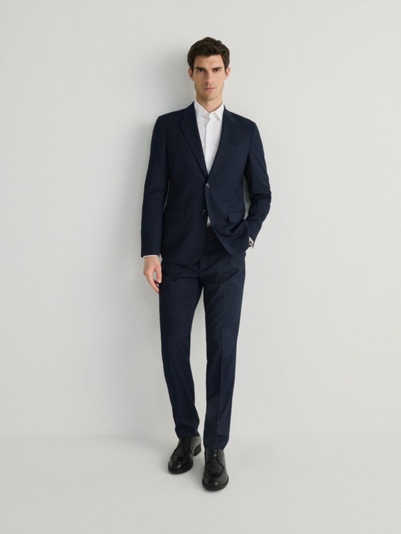 Reserved Slim Fit Anzüge Herren Navy | PUC-186925