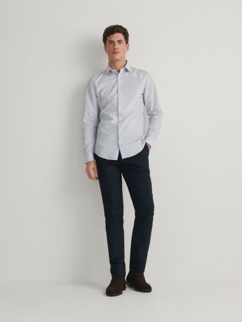 Reserved Slim Fit Hemd Herren Helltürkis | TCI-105986