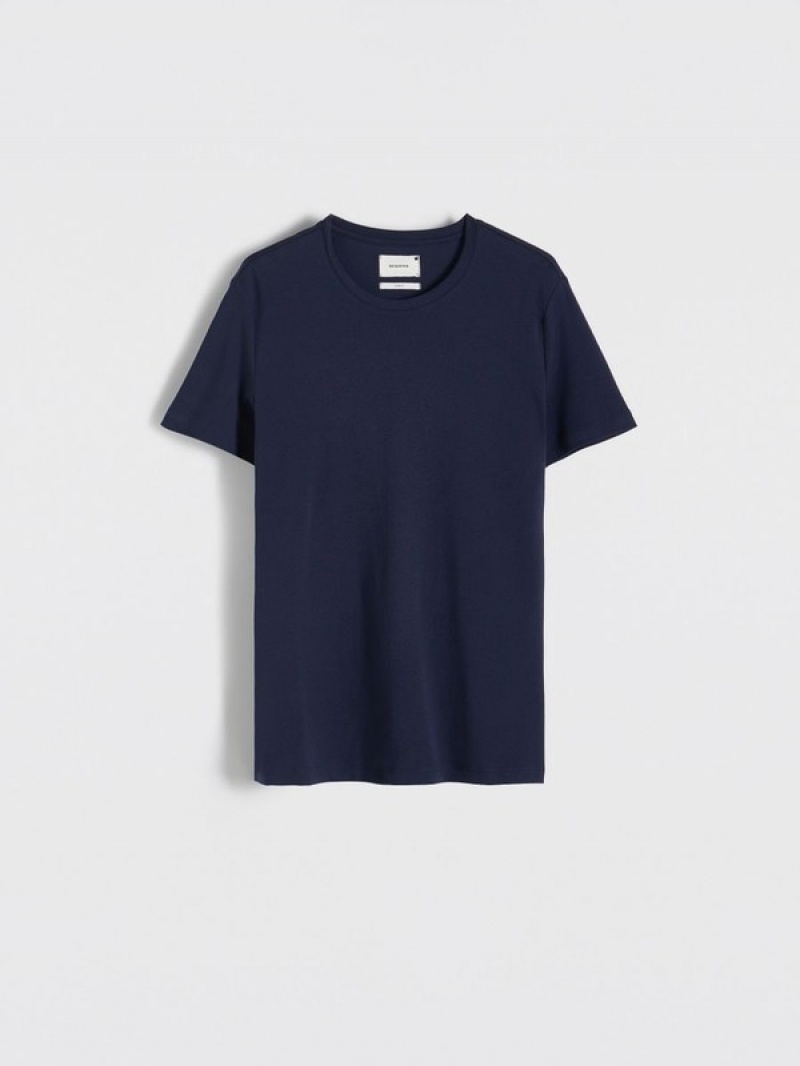 Reserved Slim Fit T-shirts Herren Navy | HYP-568941