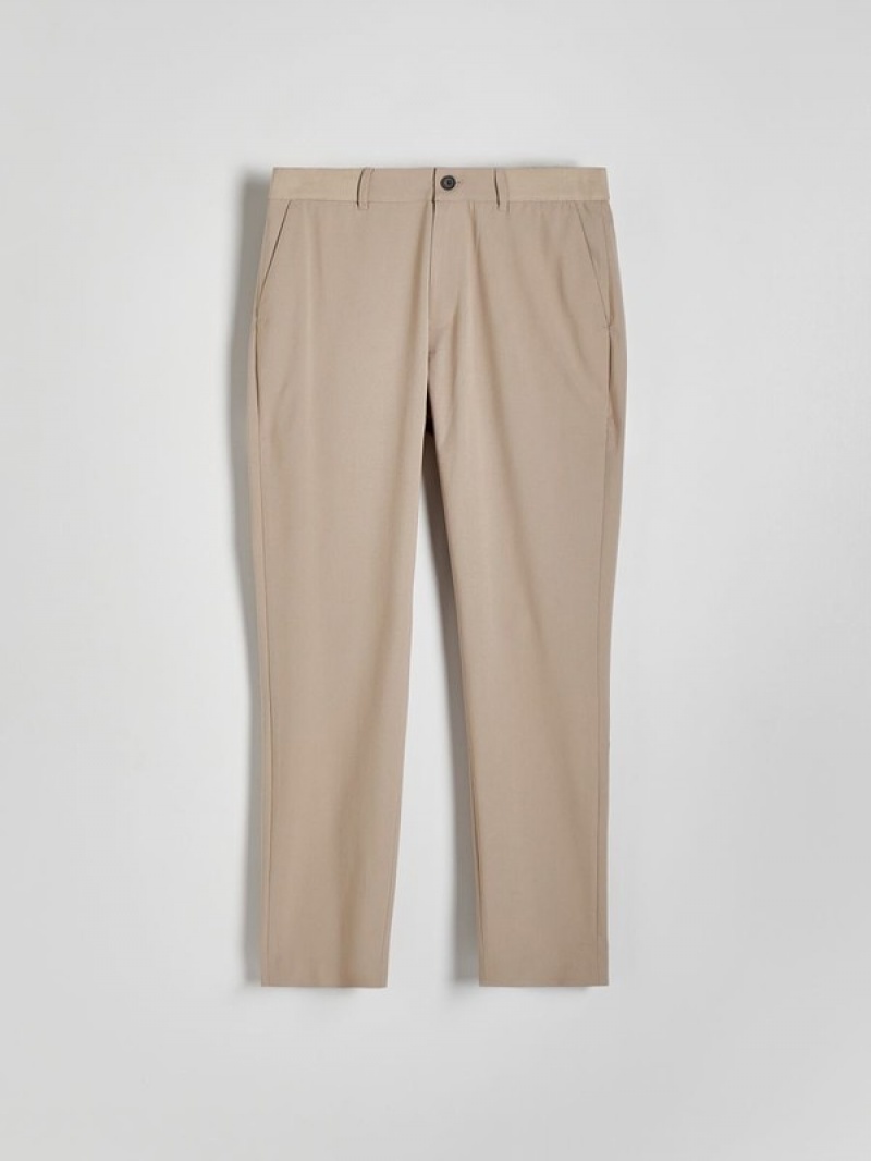 Reserved Slim Hosen Herren Beige | HKU-034275