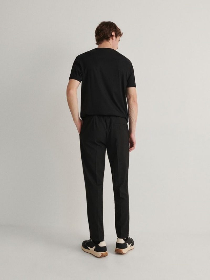 Reserved Slim Joggers Hosen Herren Schwarz | EXI-453702