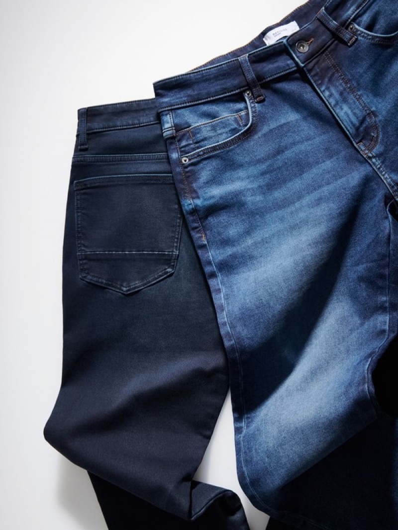 Reserved Slimwash Effect Jeans Herren Navy | KUG-906875