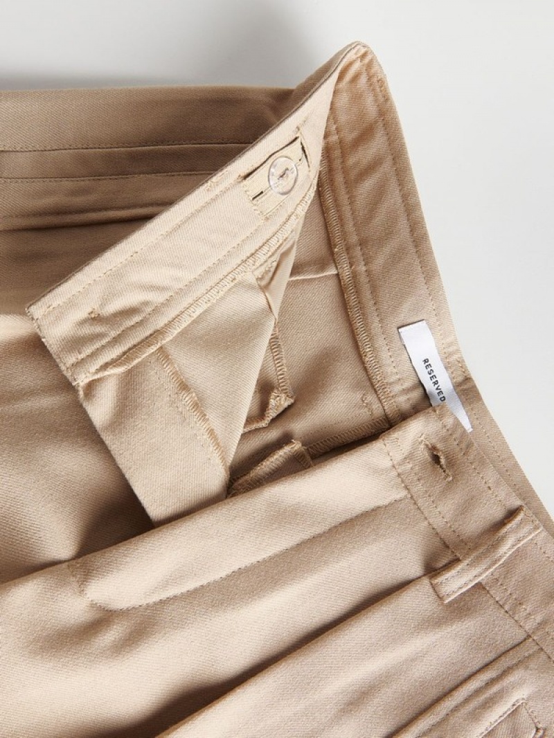 Reserved Smart Hosen Mädchen Beige | FOW-041267