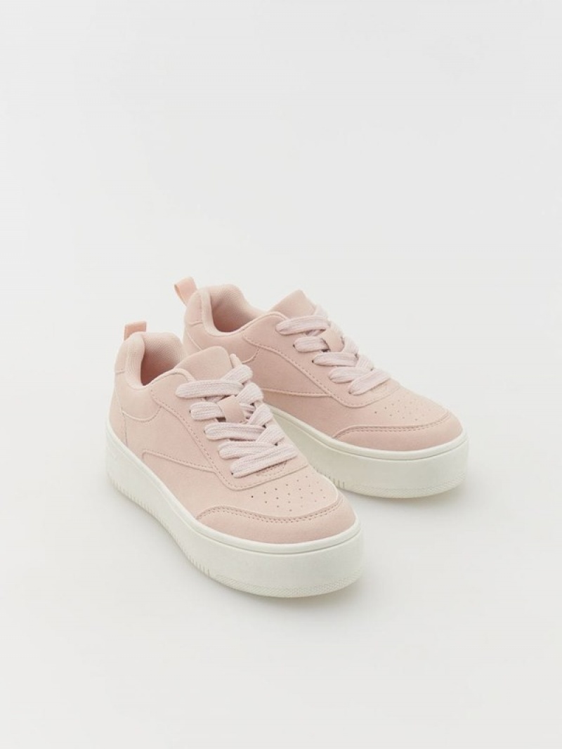 Reserved Sneakersa Rubber Sole Schuhe Mädchen Rosa | UGV-031965