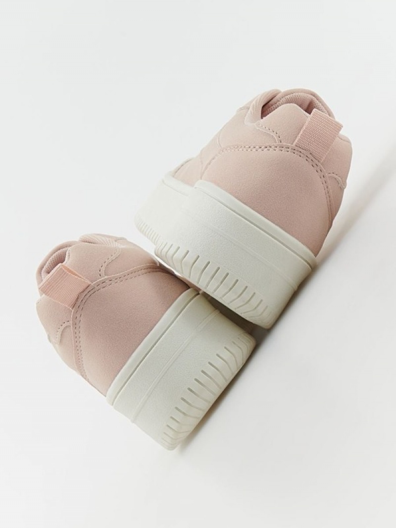 Reserved Sneakersa Rubber Sole Schuhe Mädchen Rosa | UGV-031965