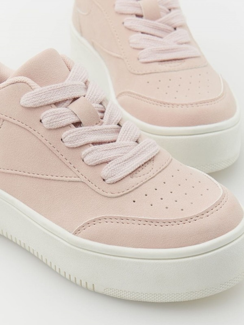 Reserved Sneakersa Rubber Sole Schuhe Mädchen Rosa | UGV-031965