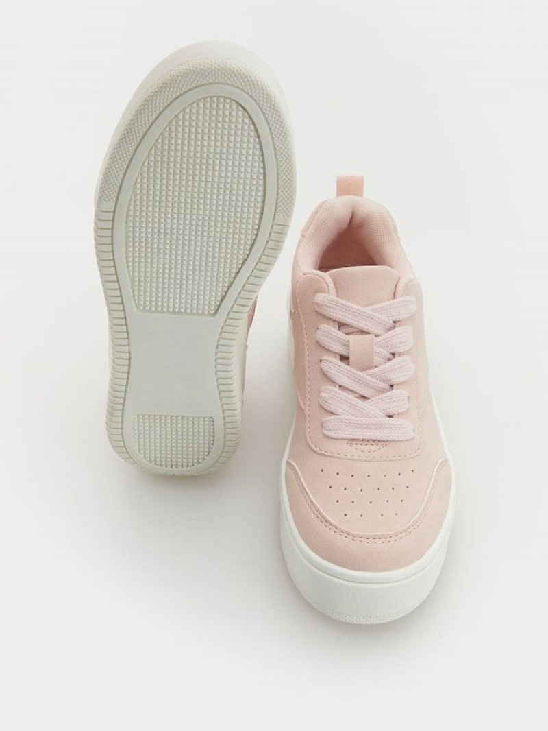 Reserved Sneakersa Rubber Sole Schuhe Mädchen Rosa | UGV-031965