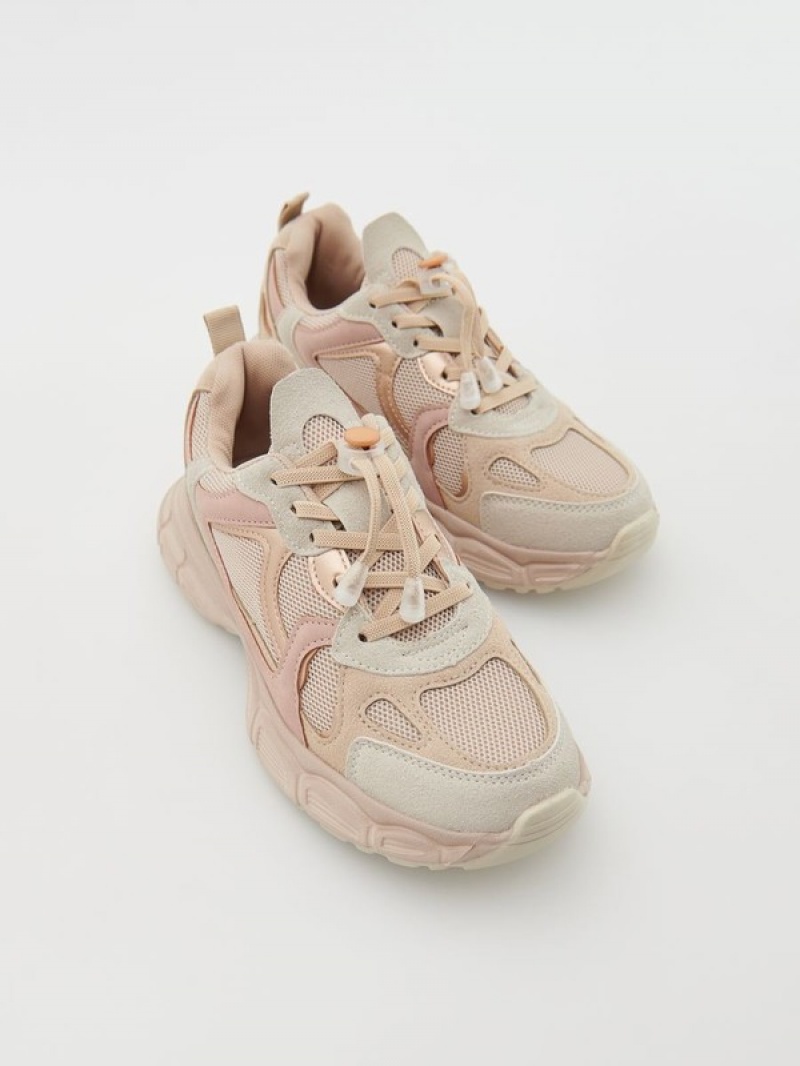 Reserved Sneakerstoggle Schuhe Mädchen Beige | OHX-284691