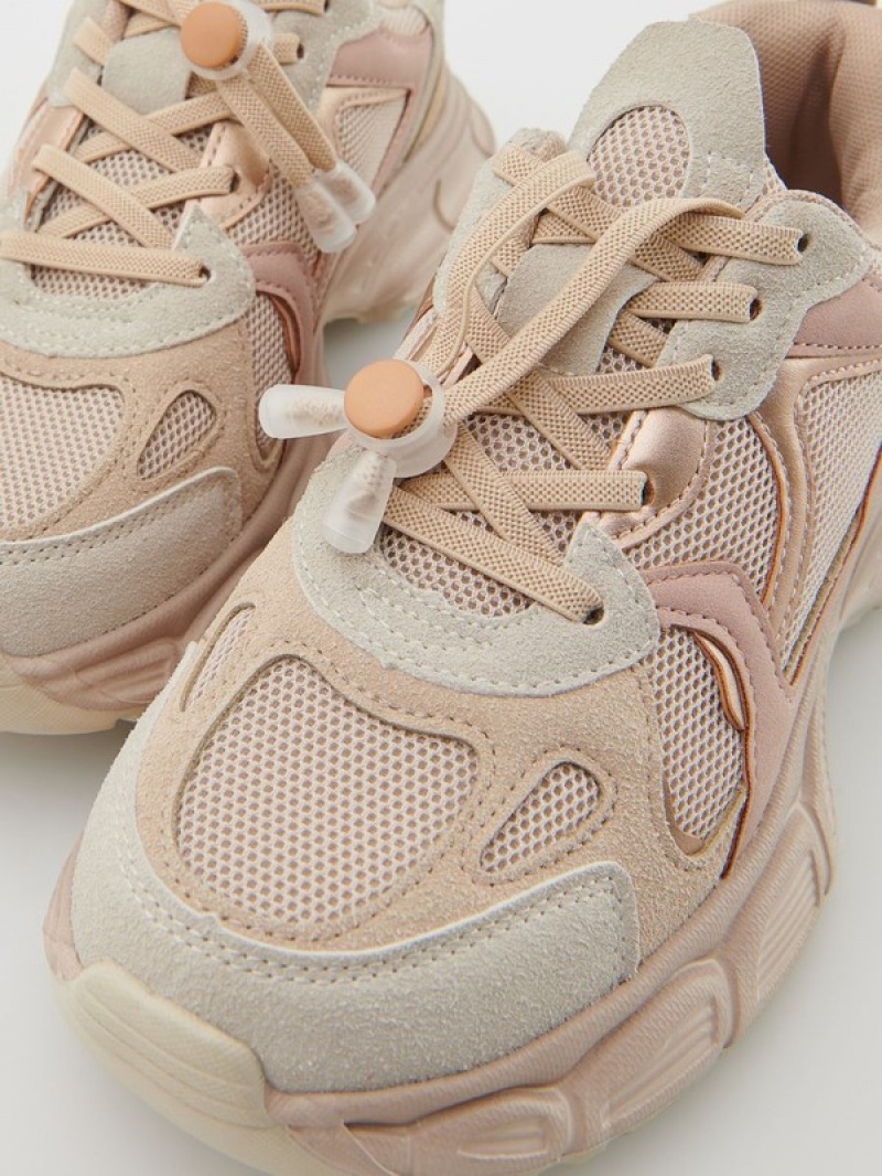 Reserved Sneakerstoggle Schuhe Mädchen Beige | OHX-284691