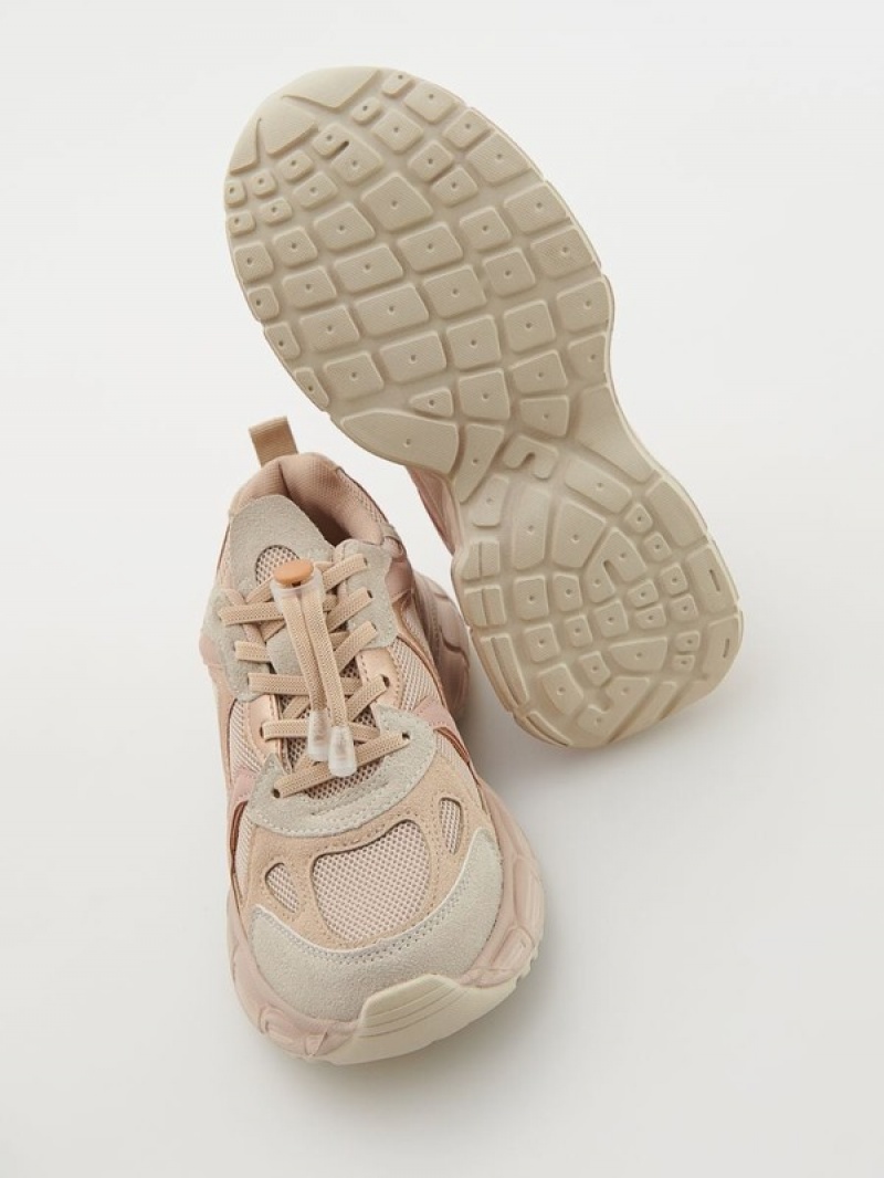 Reserved Sneakerstoggle Schuhe Mädchen Beige | OHX-284691