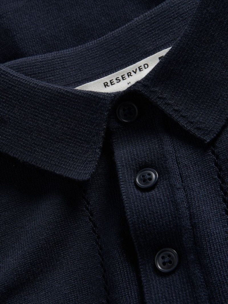 Reserved Stripe Pullover Herren Navy | MYI-390158