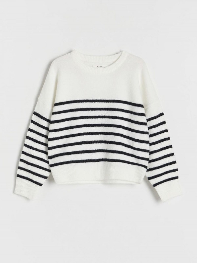 Reserved Stripe Pullover Mädchen Mehrfarbig | QYK-265470